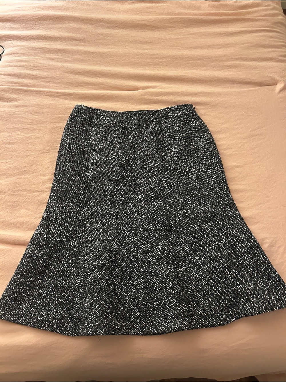 Lafayette 148!Classic Black & White Tweed A-Line Skirt